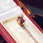 Antique Victorian Garnet & Diamond Stick Pin