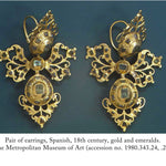 Provincial Iberian Rose Cut Diamond Earrings