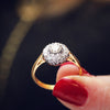 Sparkly Date 1978 Diamond Daisy Cluster Ring