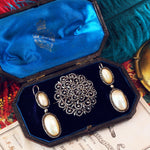 Georgian Coque de Perle Drop Earrings