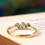 Hand Crafted Vintage Mid Century Diamond Trilogy Ring