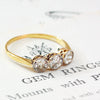 Spellbound! Vintage Hand Cut Diamond Trilogy Ring