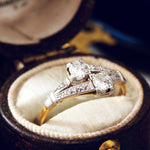 Vintage Diamond 'Toi et Moi' Ring