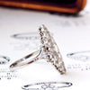 Fine Lovely! Vintage Platinum Marquise Diamond Cluster Ring