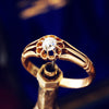 Splendid Date 1892 Hand Cut Gents Diamond Ring