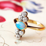 Antique Opal & Diamond Dress Ring