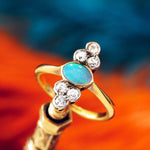 Antique Opal & Diamond Dress Ring