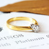 Vintage Brilliant-cut Diamond Solitaire Engagement Ring