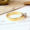 Vintage 0.25ct Brilliant-cut Diamond Solitaire Engagement Ring