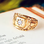 Antique 'Papa to Helen' Date 1916 Diamond Ring