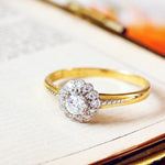 Vintage Perfection Diamond Daisy Engagement Ring