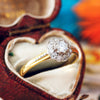 Vintage Perfection Diamond Daisy Engagement Ring