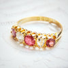 Grand Date 1906 Spinel & Rose Cut Diamond Ring