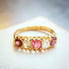 Grand Date 1906 Spinel & Rose Cut Diamond Ring