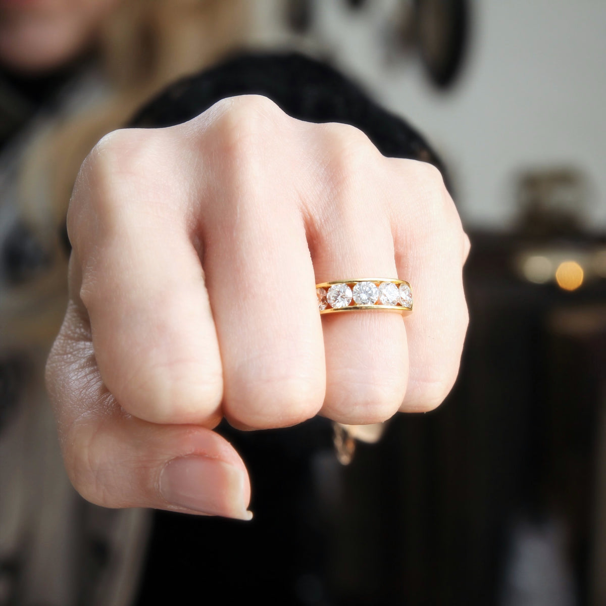 Mesmerising Magical Two Carat Five Stone Diamond Ring