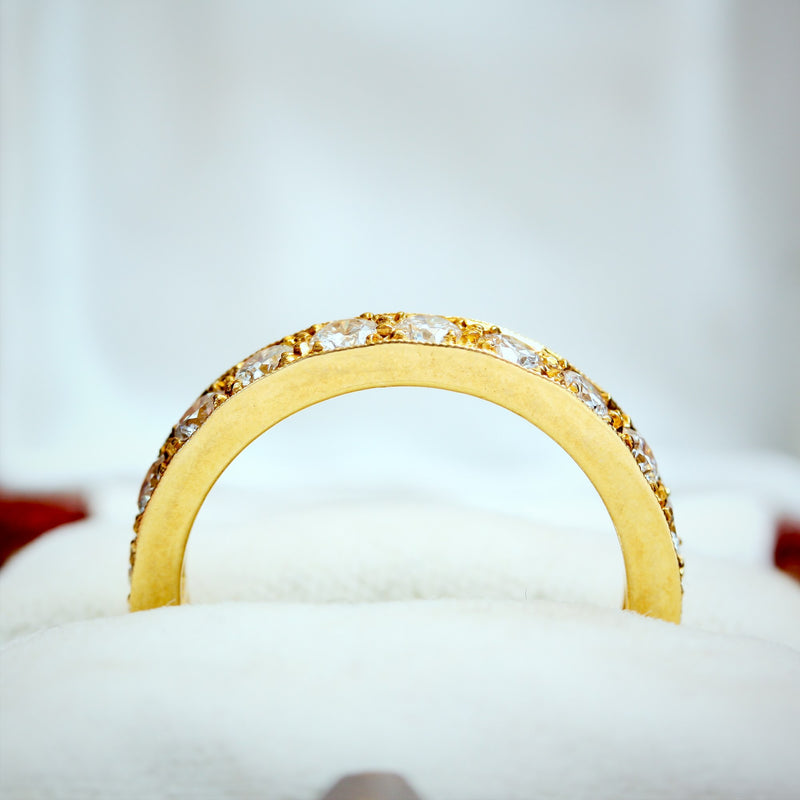 Two Carat Diamond and 18ct Yellow Gold Full Eternity Ring