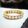 Two Carat Diamond and 18ct Yellow Gold Full Eternity Ring