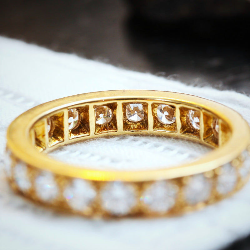 Blingy Size 'P' or '7.5' Two Carat Diamond Full Eternity Ring