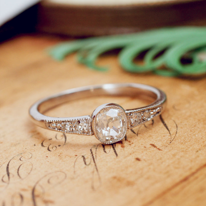 All Original Handmade Vintage Diamond Engagement Ring – Fetheray