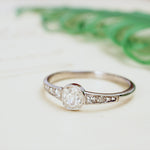 All Original Handmade Vintage Diamond Engagement Ring
