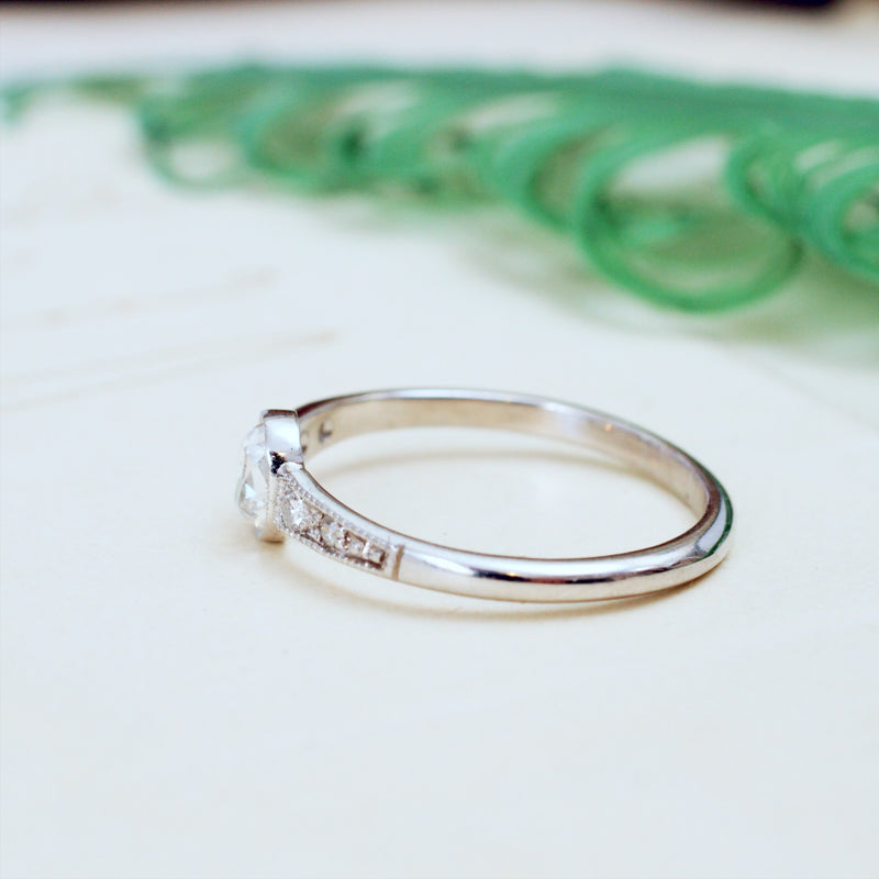 All Original Handmade Vintage Diamond Engagement Ring