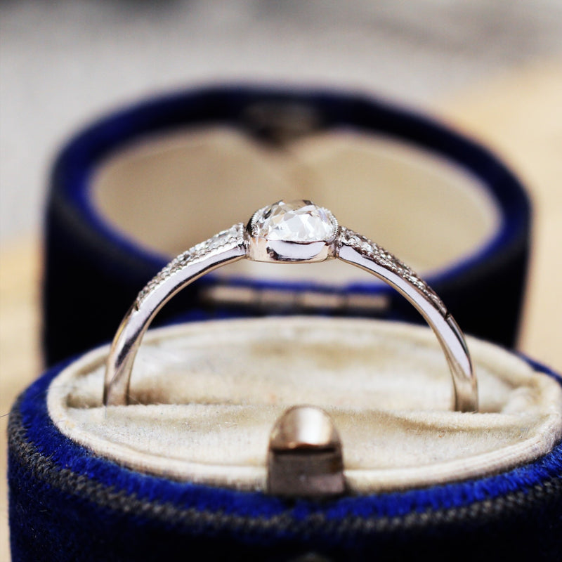 All Original Handmade Vintage Diamond Engagement Ring