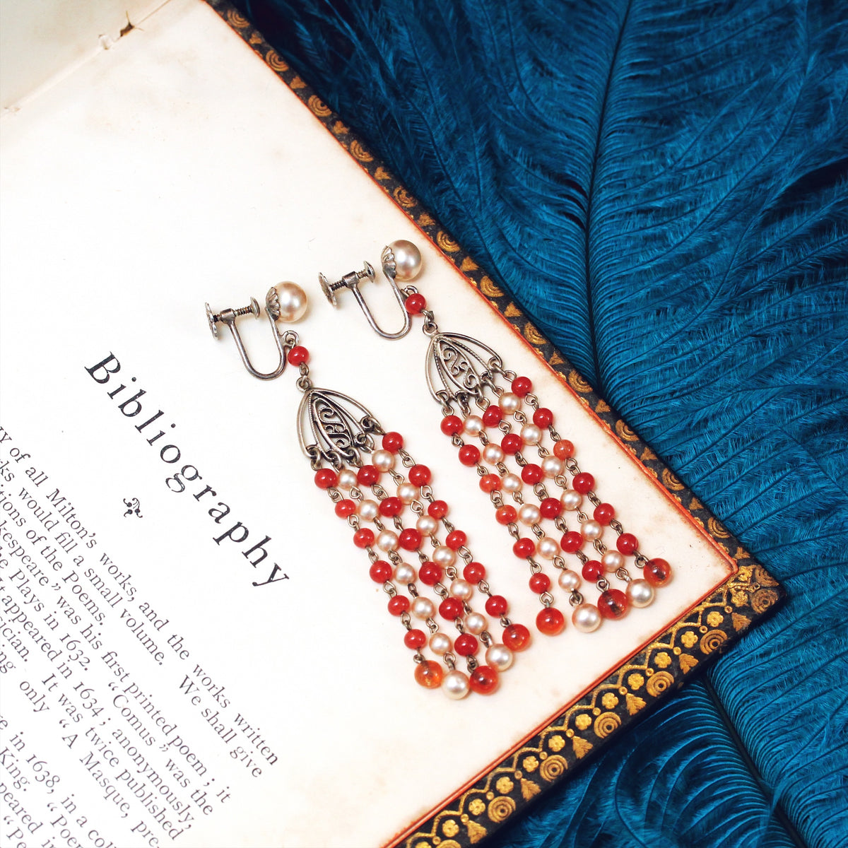 Pair of Louis Rousselet Drop Earrings