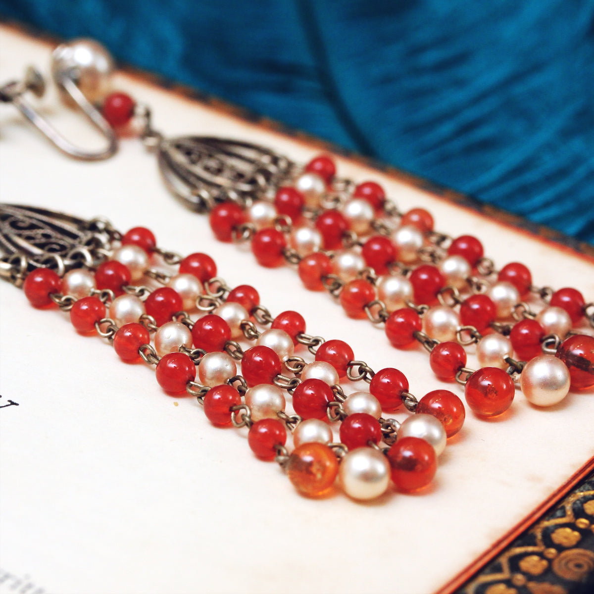 Pair of Louis Rousselet Drop Earrings