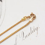 Vintage 18ct Gold Italian Snakey 16 Inch Chain