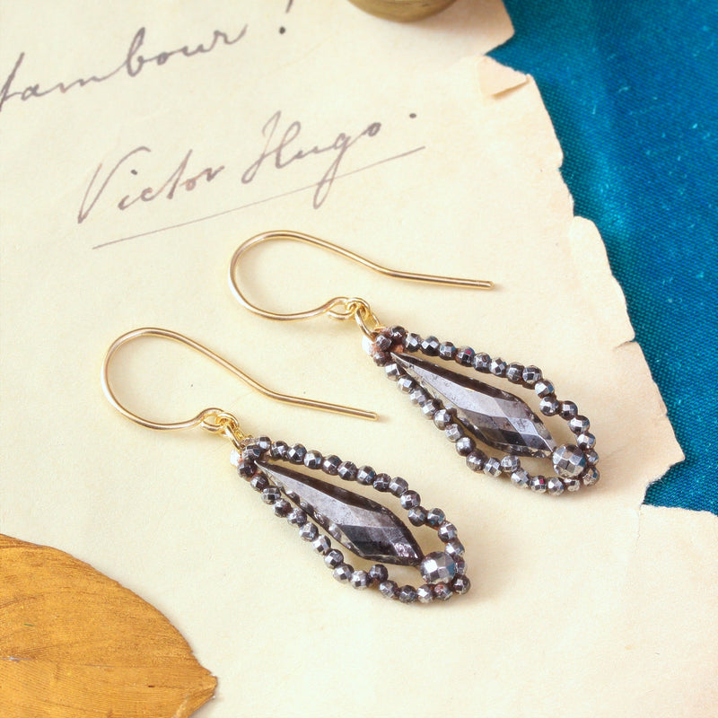 Antique Georgian Cut Steel Earrings