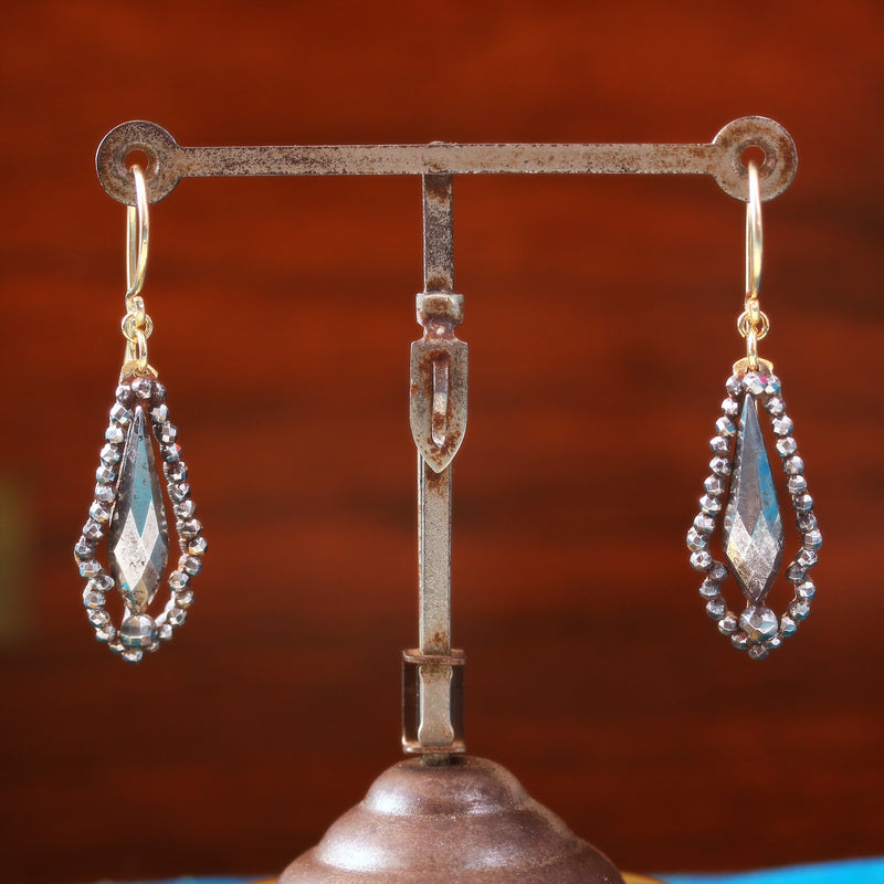 Antique Georgian Cut Steel Earrings