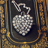 Antique Victorian Sparkled Heart Brooch