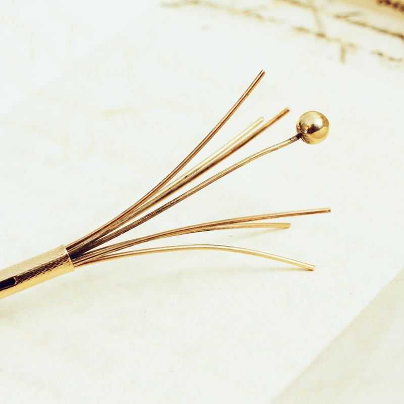 Vintage Date 1950 9ct Gold Cocktail Stirrer