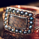 Antique Victorian 9ct Victorian Mourning Ring
