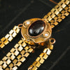Amazing Vintage 14K Gold Slider Long Guard Chain