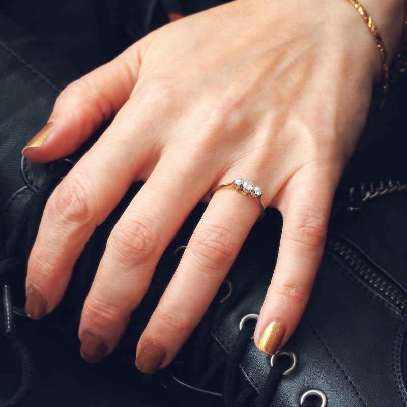 Lovesome Vintage Five Stone Diamond Ring